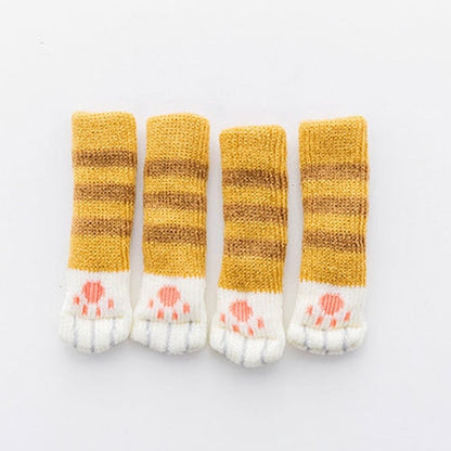 4Pcs Rubber Cat Paw Floor Protectors