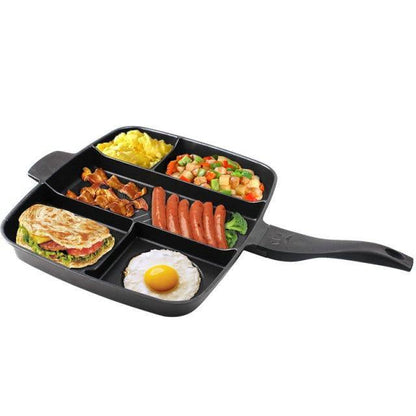 Versatile 5in1 Non Stick Cooking Grill Pan