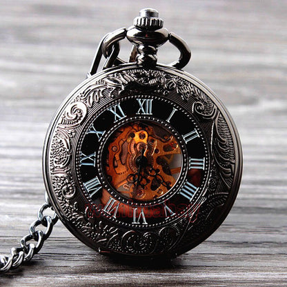 Vintage Classic Leather Pocket Watch - Pexav