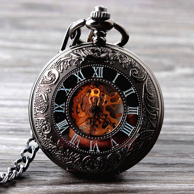 Vintage Classic Leather Pocket Watch
