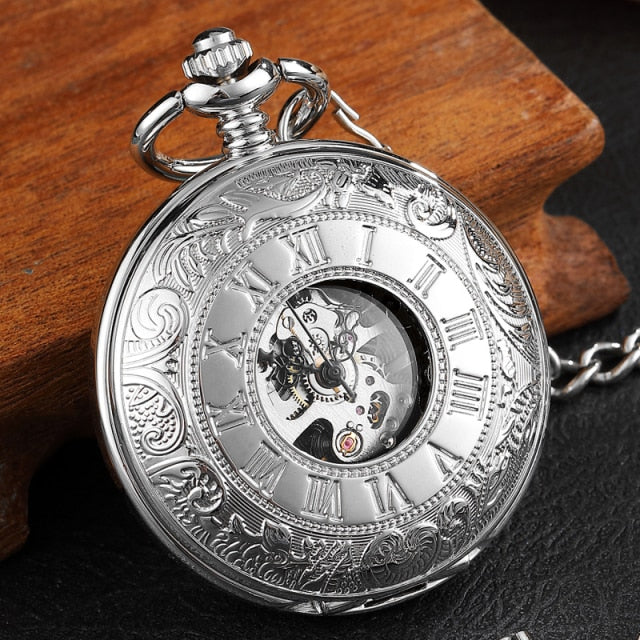 Vintage Classic Leather Pocket Watch