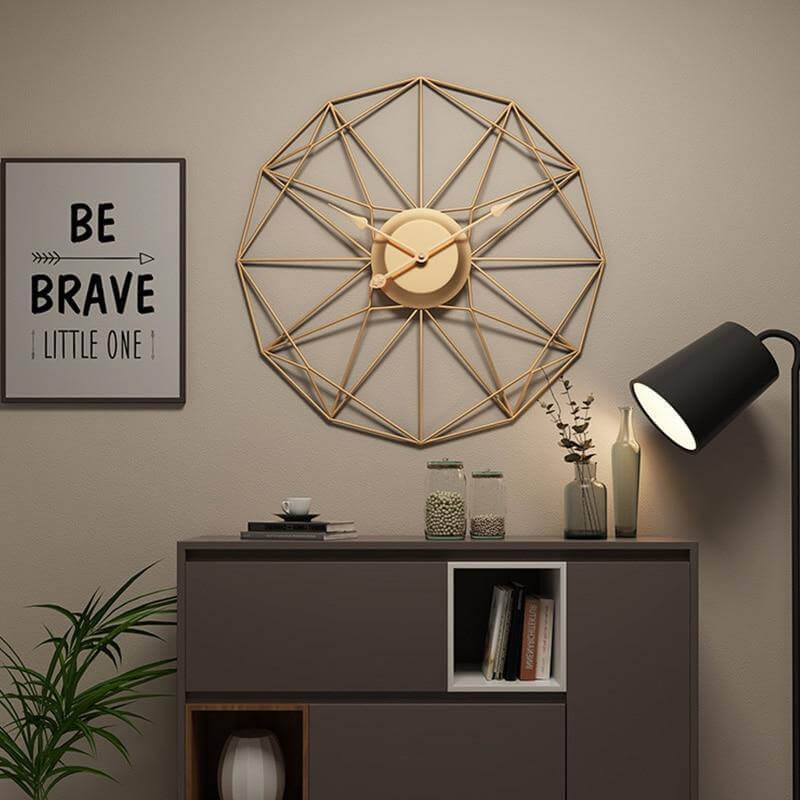Decorative Metal Quiet Wall Clock - Pexav