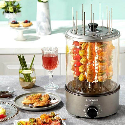 Compact Outdoor BBQ Grill Skewer Maker