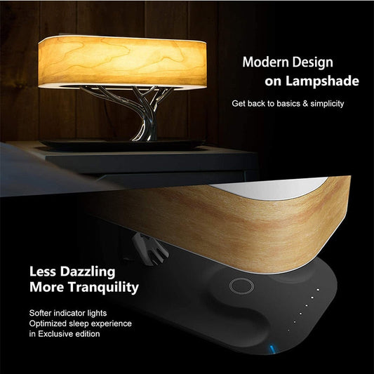 Compact Dimmable LED Desk Lamp with Bluetooth Speaker - Pexav