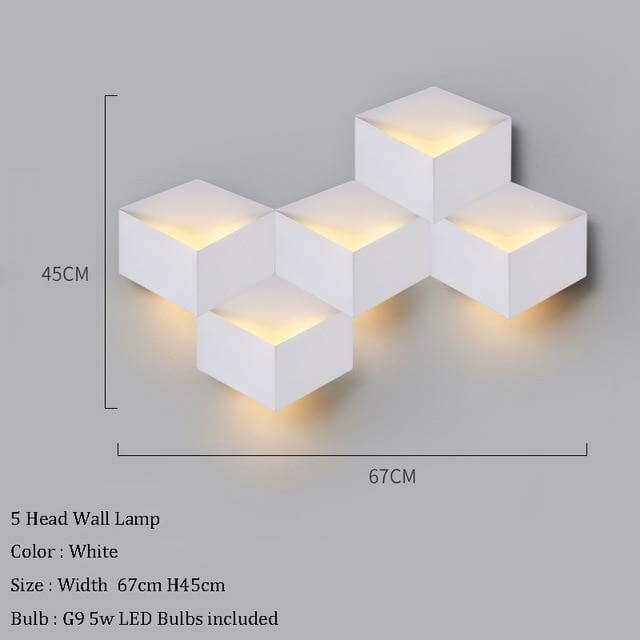 Stylish Contemporary Geometric LED Wall Lamp
