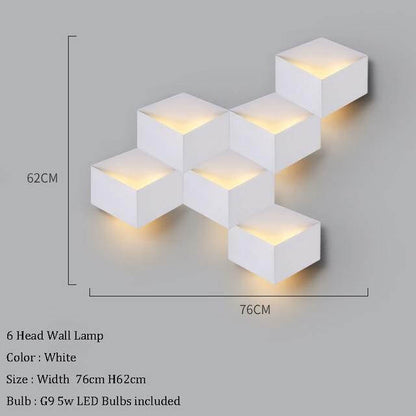 Stylish Contemporary Geometric LED Wall Lamp