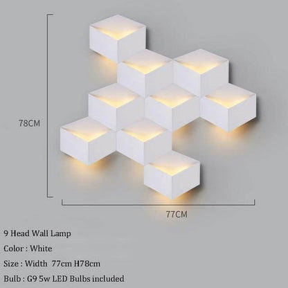 Stylish Contemporary Geometric LED Wall Lamp