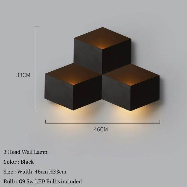 Stylish Contemporary Geometric LED Wall Lamp