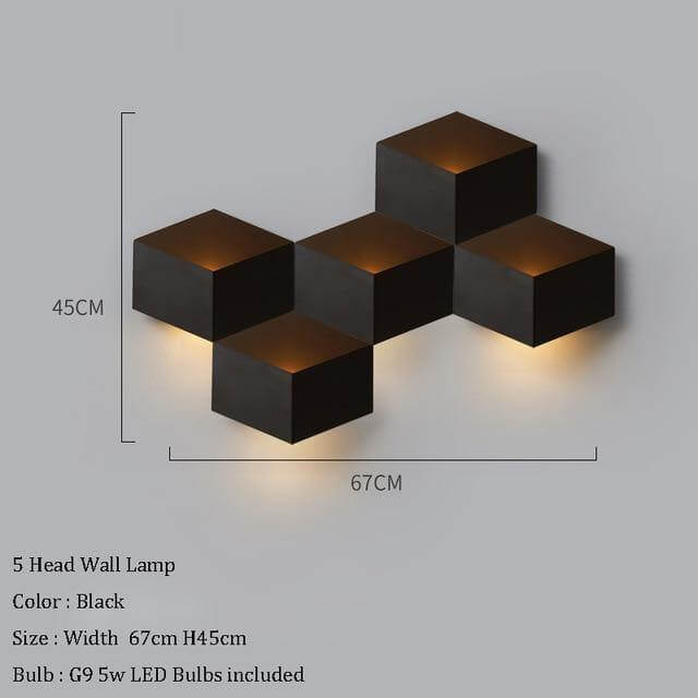 Stylish Contemporary Geometric LED Wall Lamp