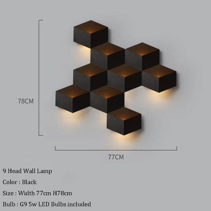 Stylish Contemporary Geometric LED Wall Lamp
