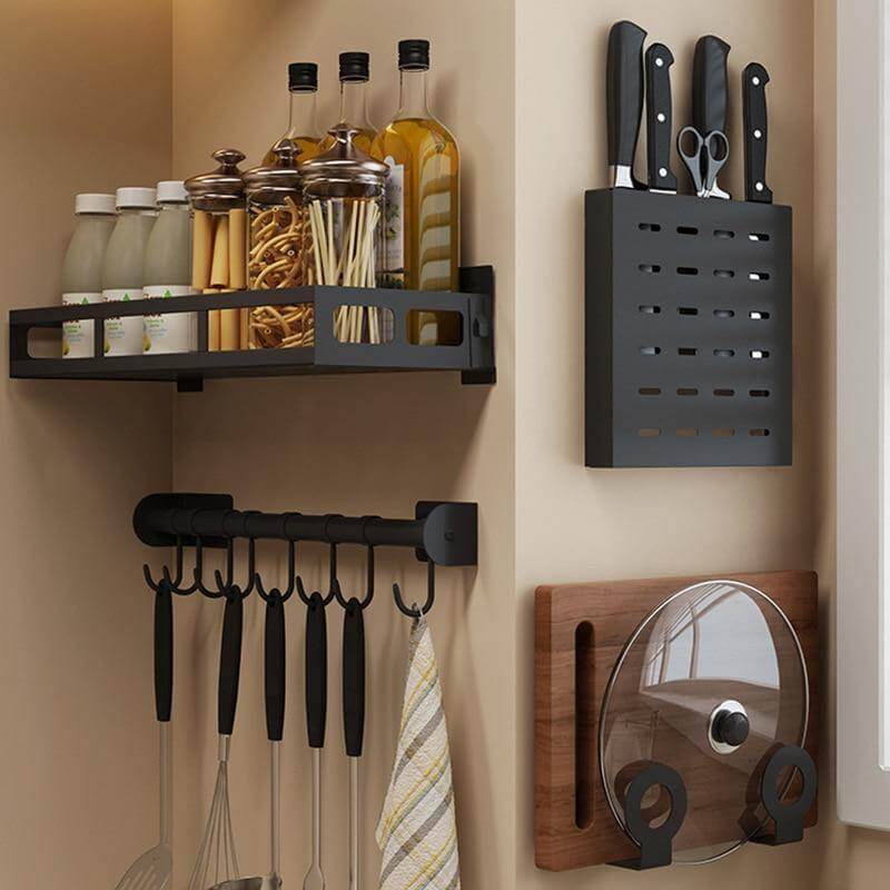 Sleek Easy Install Metal Kitchen Shelf - Pexav