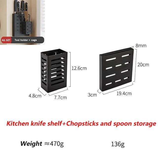 Sleek Easy Install Metal Kitchen Shelf