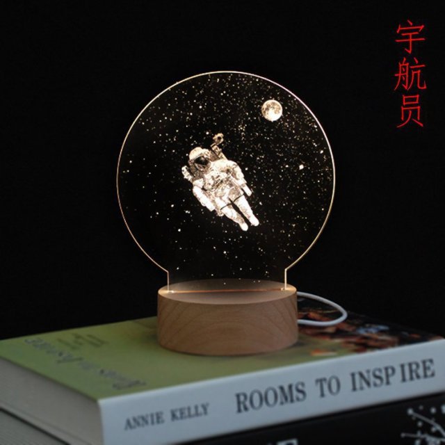 Colorful LED Moon Night Table Lamp