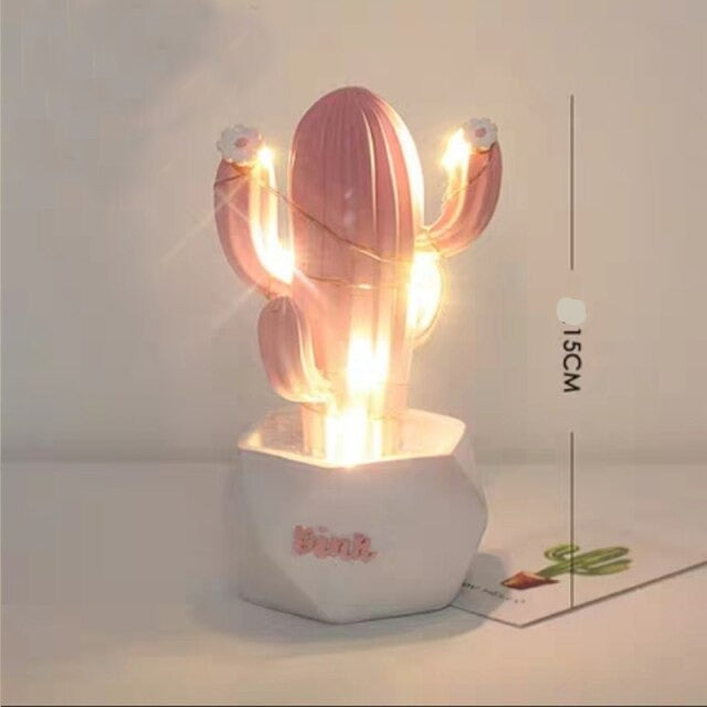 Bright Desert Cactus Bedside Lamp