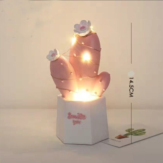 Bright Desert Cactus Bedside Lamp