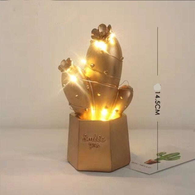 Bright Desert Cactus Bedside Lamp