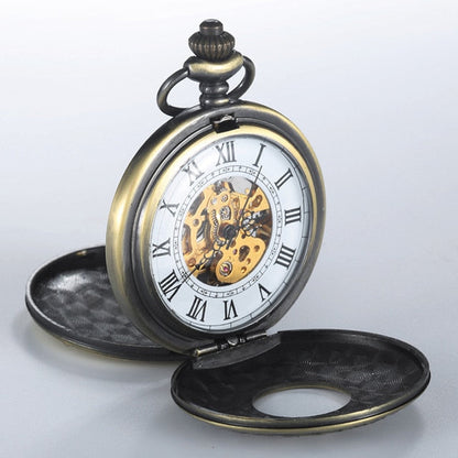 Vintage Classic Leather Pocket Watch