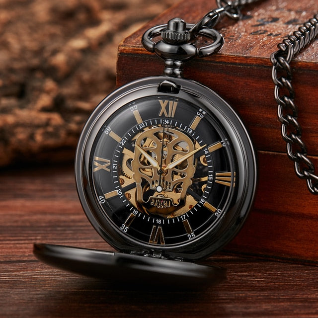 Vintage Classic Leather Pocket Watch