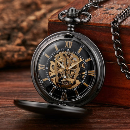 Vintage Classic Leather Pocket Watch