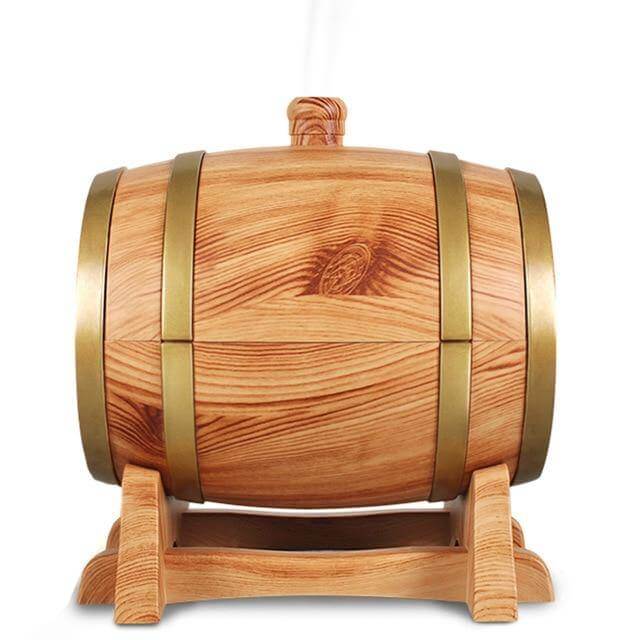 Wireless Wine Barrel Essential Oil Diffuser with Speaker