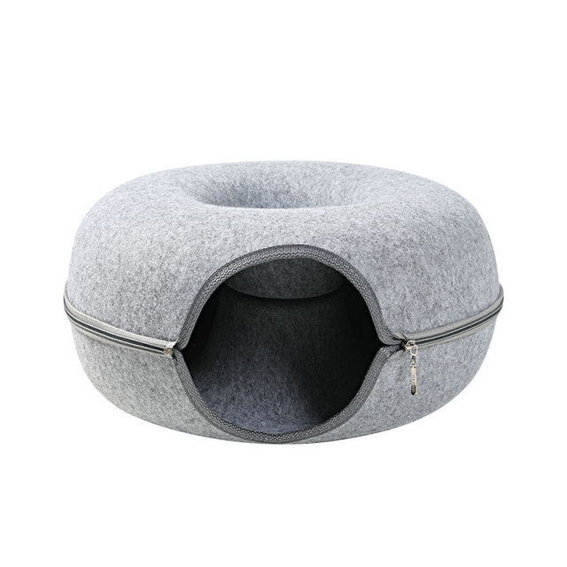 Cozy Felt Animal Hideaway Bed