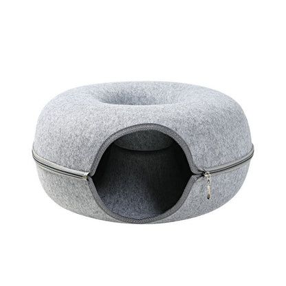 Cozy Felt Animal Hideaway Bed