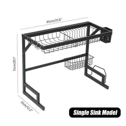 Space Saving Kitchen Sink Dish Holder Rack