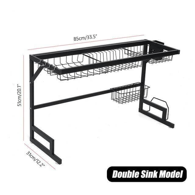 Space Saving Kitchen Sink Dish Holder Rack