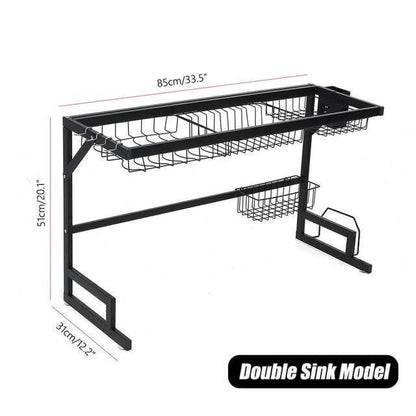 Space Saving Kitchen Sink Dish Holder Rack