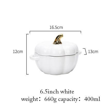 Autumn Pumpkin Ceramic Baker With Glossy Cover