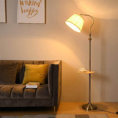 Stylish Scandinavian Wooden Floor Lamp - Pexav