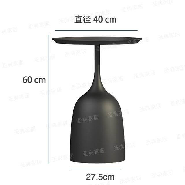 Rustic Metal Side Table Lamp with Bracket