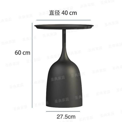 Rustic Metal Side Table Lamp with Bracket