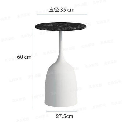 Rustic Metal Side Table Lamp with Bracket