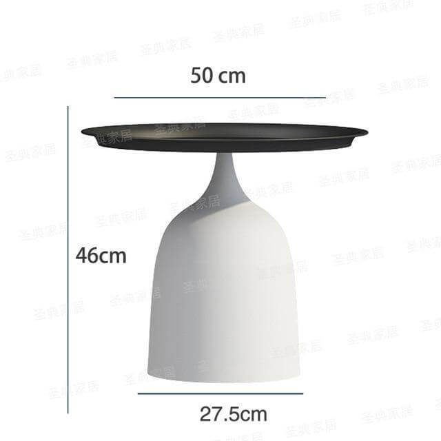 Rustic Metal Side Table Lamp with Bracket