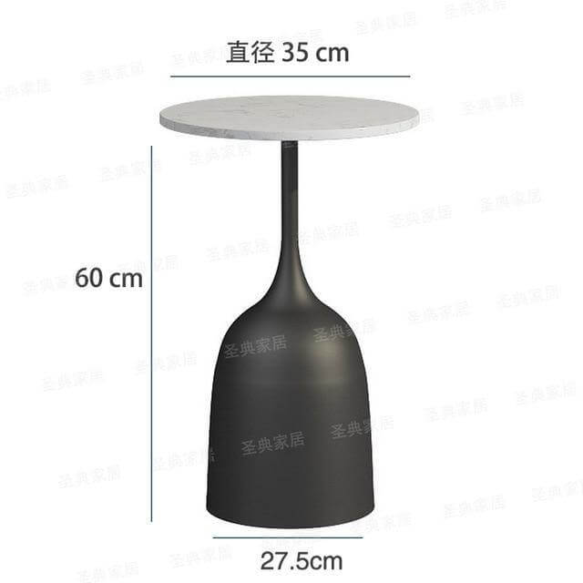 Rustic Metal Side Table Lamp with Bracket