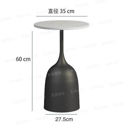 Rustic Metal Side Table Lamp with Bracket