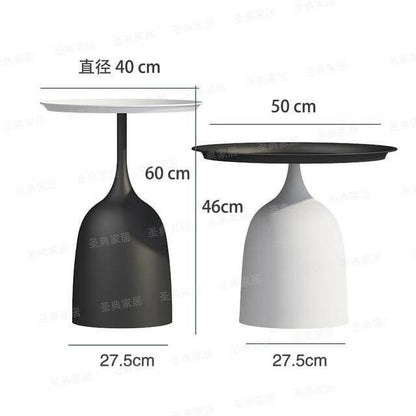 Rustic Metal Side Table Lamp with Bracket