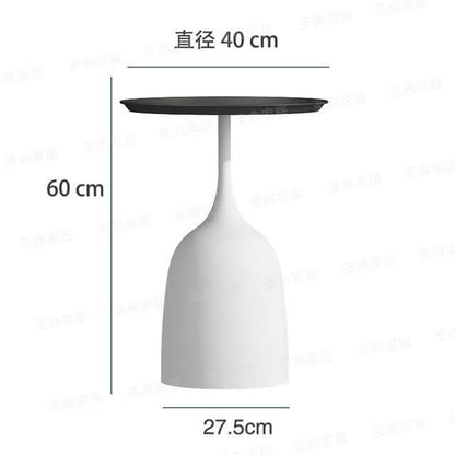 Rustic Metal Side Table Lamp with Bracket