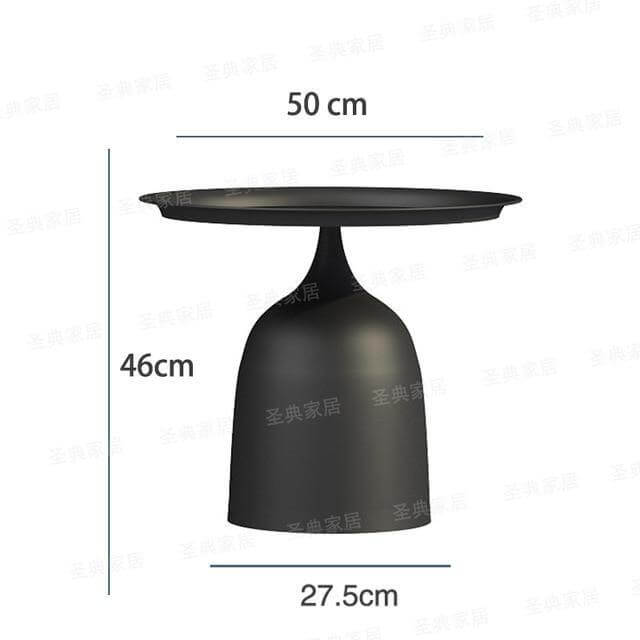 Rustic Metal Side Table Lamp with Bracket