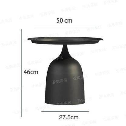 Rustic Metal Side Table Lamp with Bracket