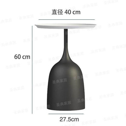 Rustic Metal Side Table Lamp with Bracket