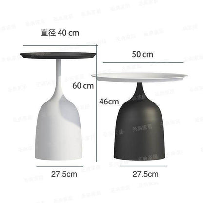 Rustic Metal Side Table Lamp with Bracket