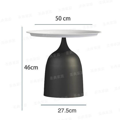 Rustic Metal Side Table Lamp with Bracket