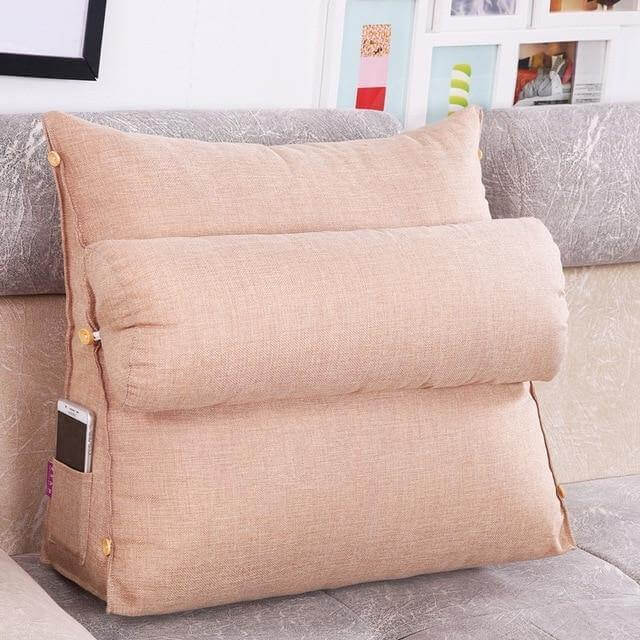 Plush Supportive Bed Wedge Back Pillow