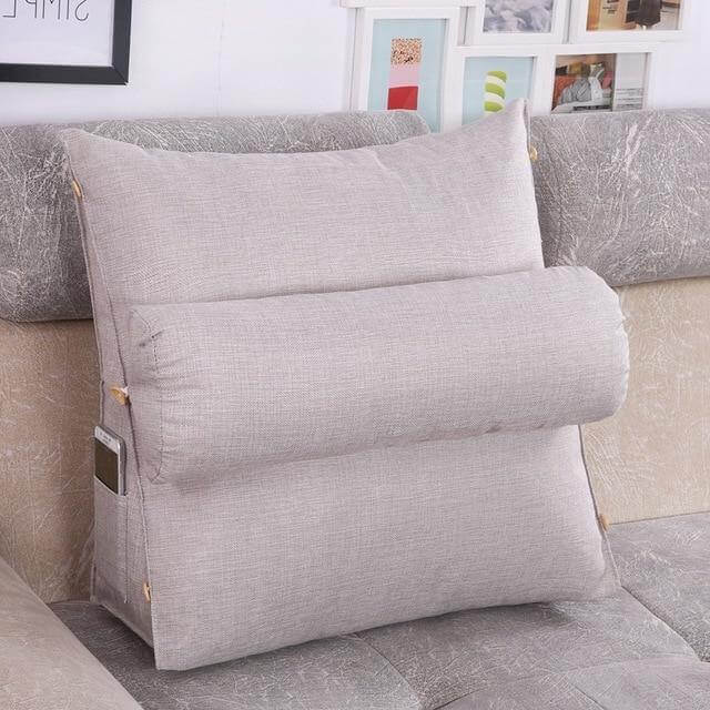 Plush Supportive Bed Wedge Back Pillow