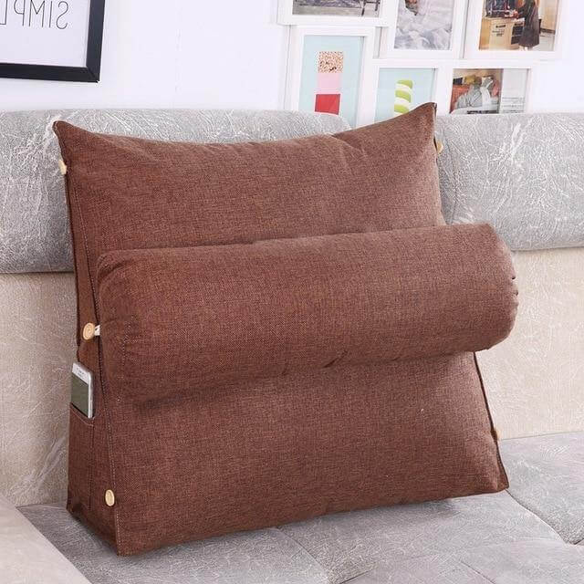 Plush Supportive Bed Wedge Back Pillow