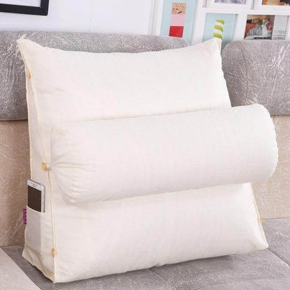 Plush Supportive Bed Wedge Back Pillow