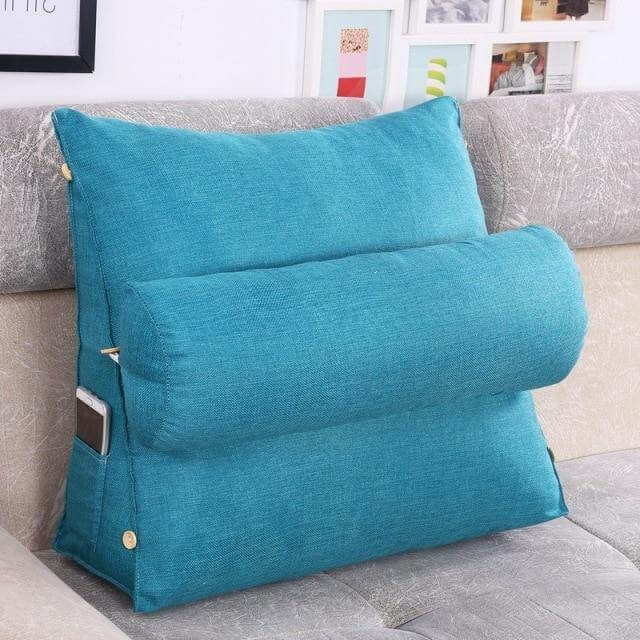 Plush Supportive Bed Wedge Back Pillow