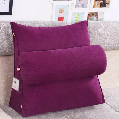 Plush Supportive Bed Wedge Back Pillow